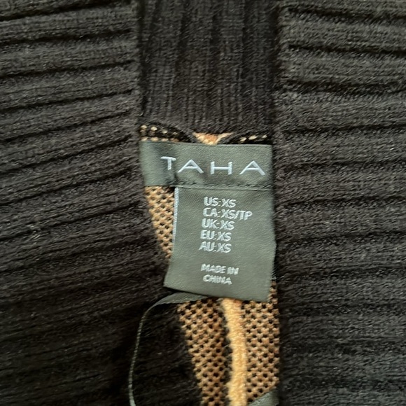 New! Tahari XS animal print open cardigan sweater. - Picture 5 of 9